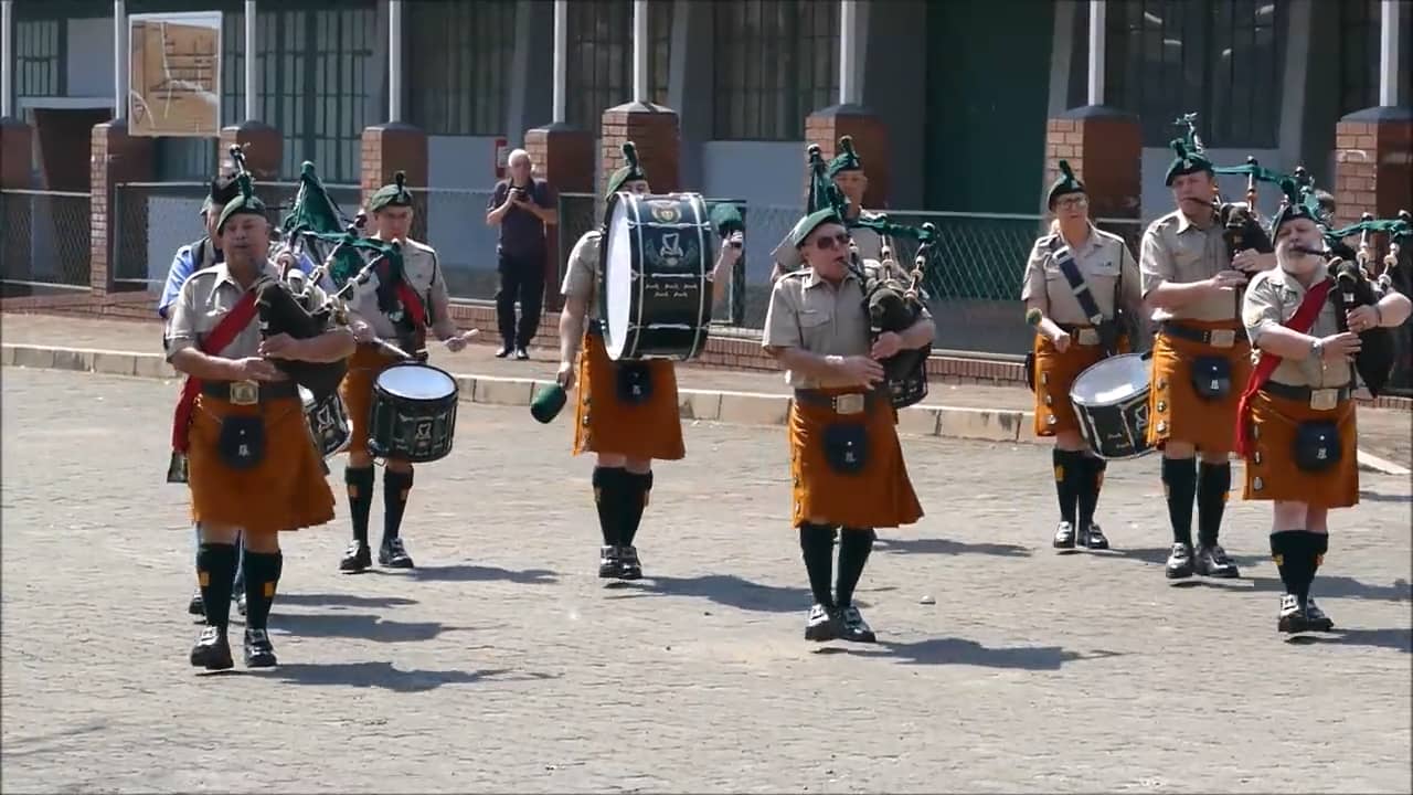 SA Irish Pipes & Drums 51st Anniversary Parade Barberton South Africa