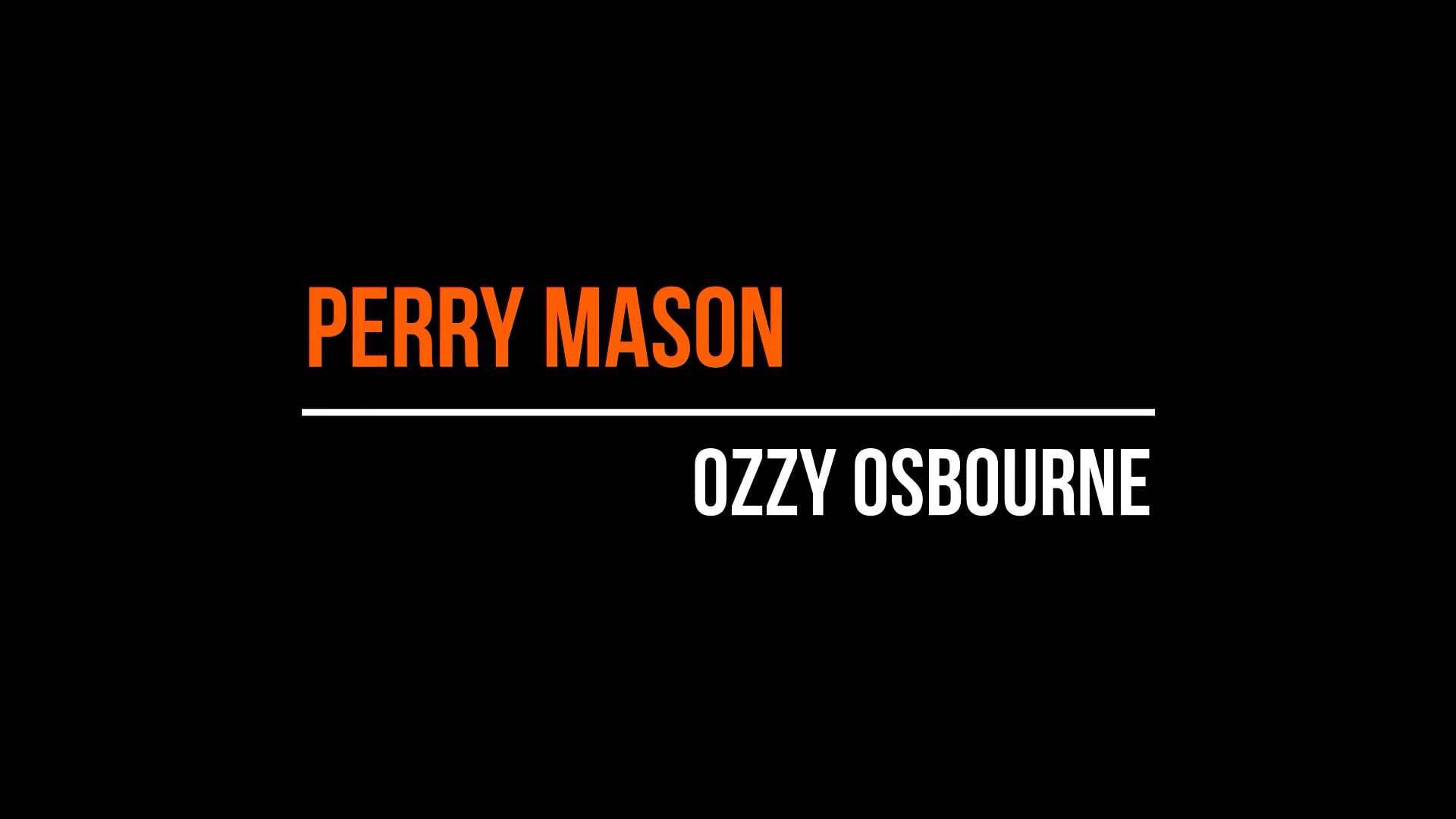 escuchar ozzy osbourne perry mason