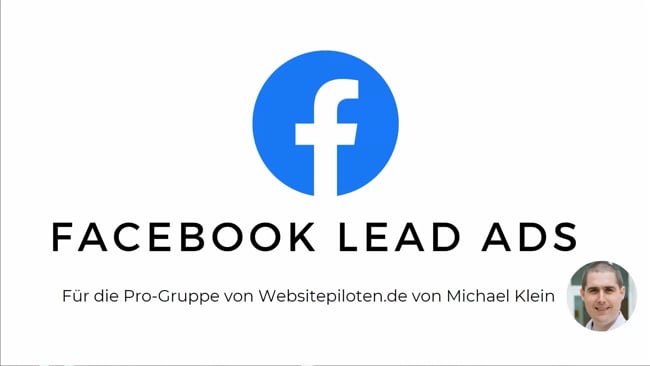 FB Lead Ads im Einsatz | Michael Klein (12.09.22)