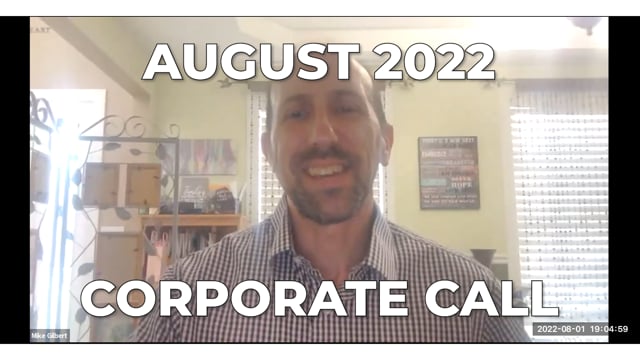 August Corporate Call 2022