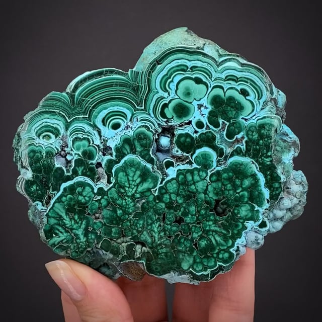 Malachite and Chrysocolla slice - SM22-135 - (probably Star
