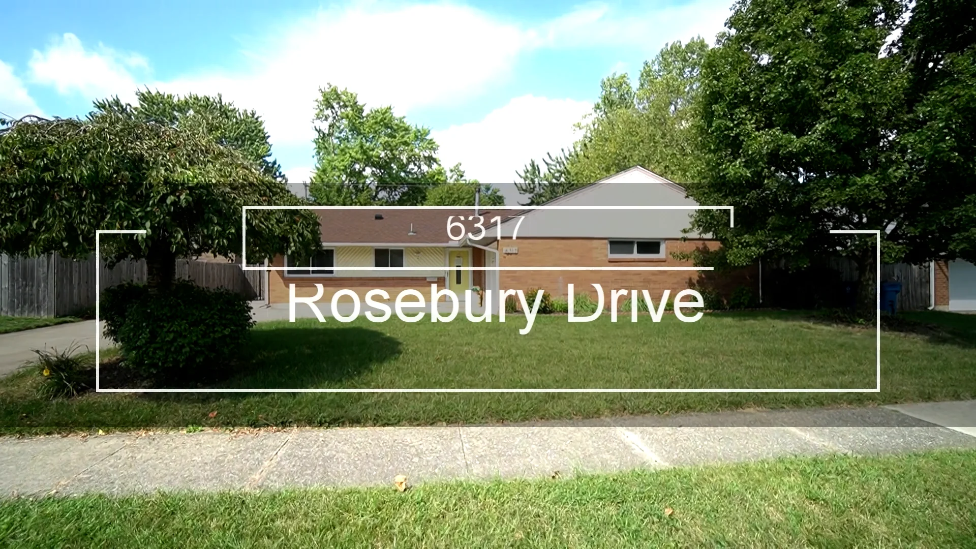 6317 Rosebury Drive Dayton OH 45424 on Vimeo