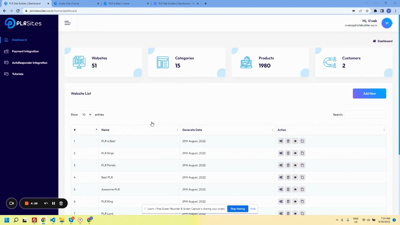 PLR Site Builder Demo - Part 3 on Vimeo