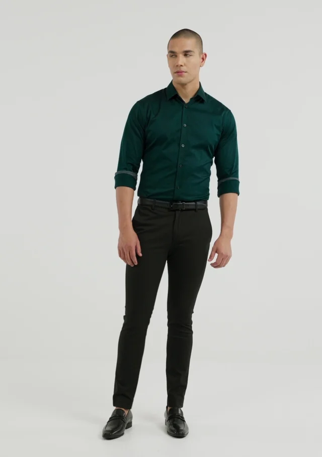 Long-Sleeved Slim Shirt - Men - Ready-to-Wear