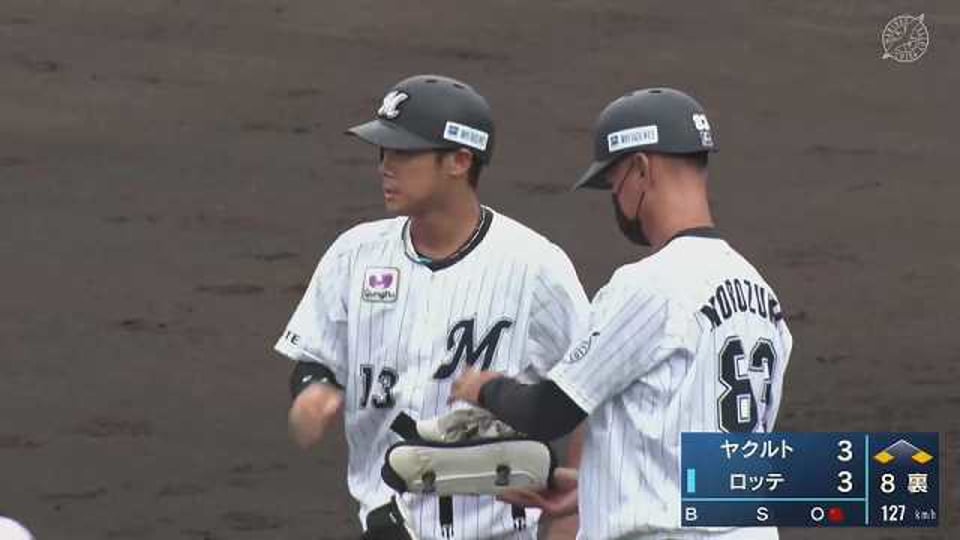 【ファーム】初球攻撃!! マリーンズ・平沢大河の同点タイムリー!! 2022年8月30日  千葉ロッテマリーンズ 対 東京ヤクルトスワローズ
