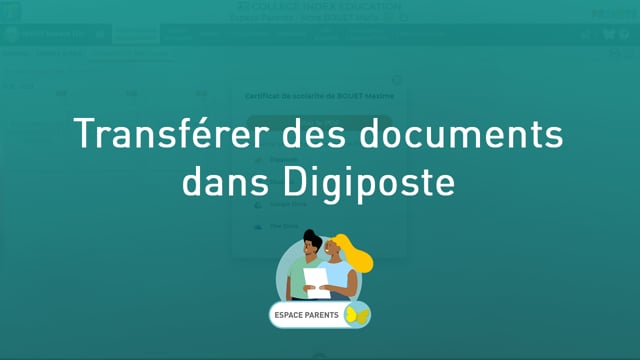 Transférer des documents dans Digiposte