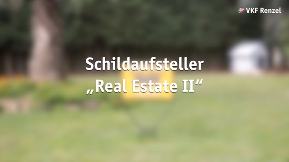 15-0294-X Schildaufsteller Real Estate II