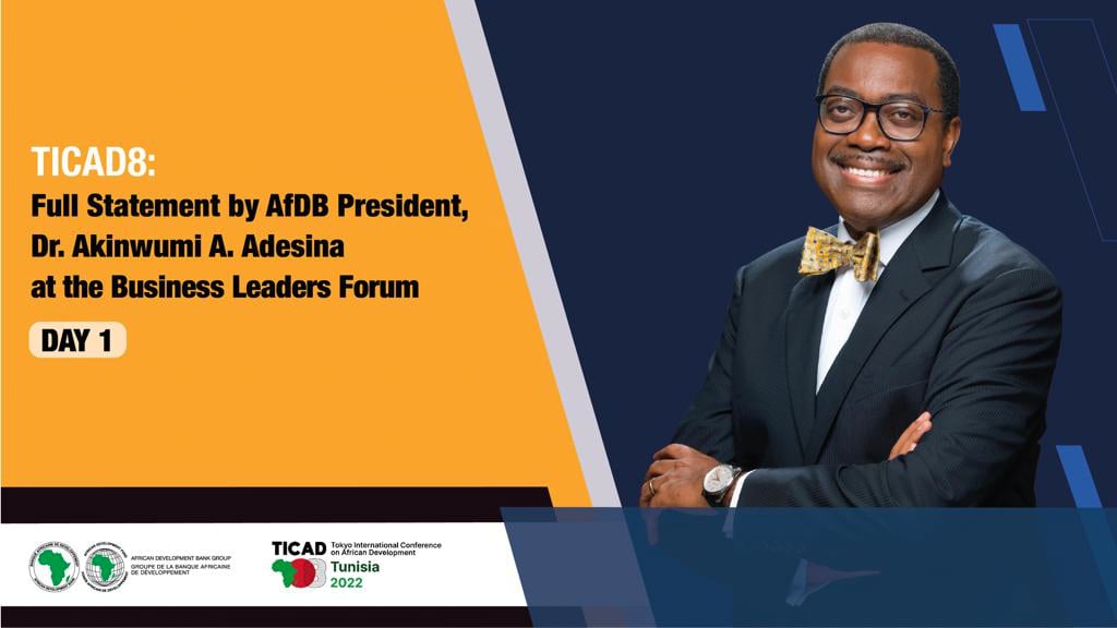 TICAD8 Business Forum: Opening Ceremony Dr Akinwumi A. Adesina ...