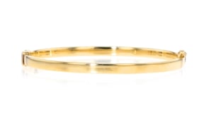 18kt Gold Over Sterling Bangle Bracelet