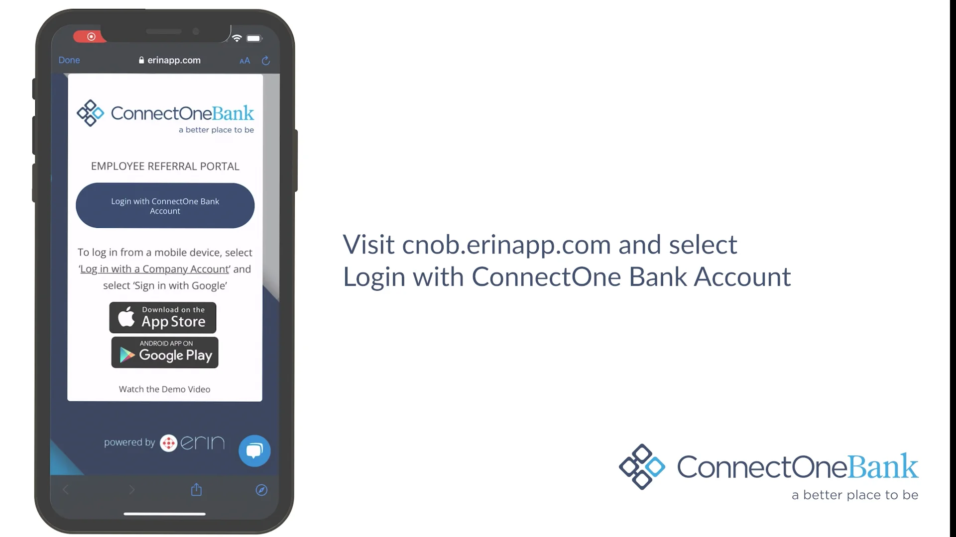 ConnectOne Bank Mobile .mp4 on Vimeo