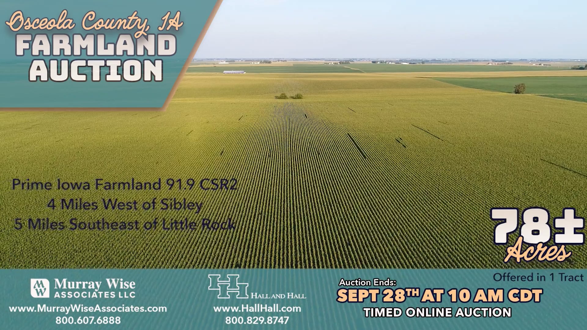 Osceola County Iowa Farmland Auction on Vimeo