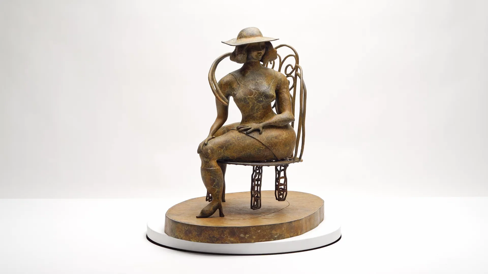 Seated Bronze, a sculpture edition by Tschabalala Self