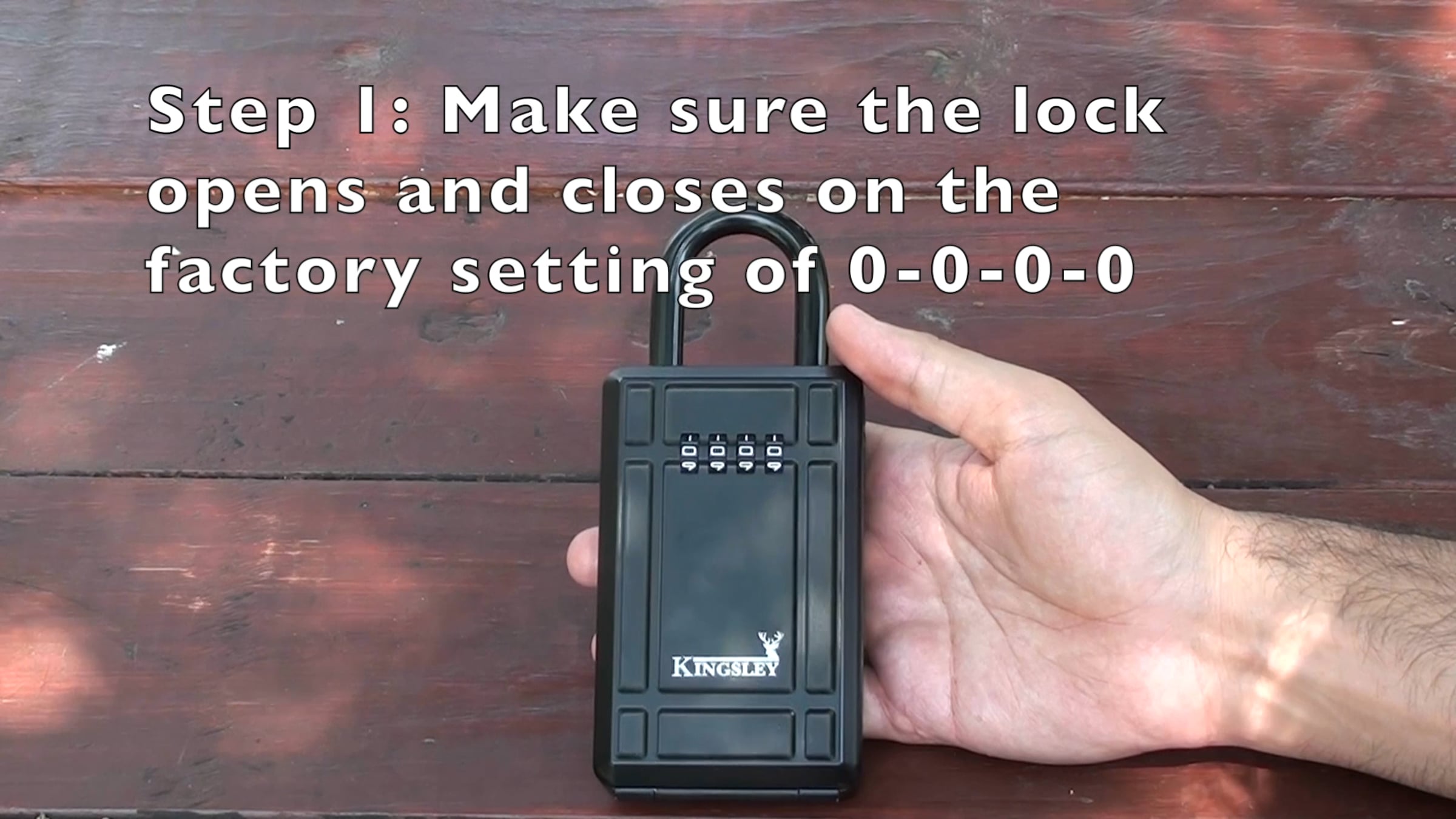 How to set the Kingsley KL313 Lock Box | Videos & Movies on Vimeo