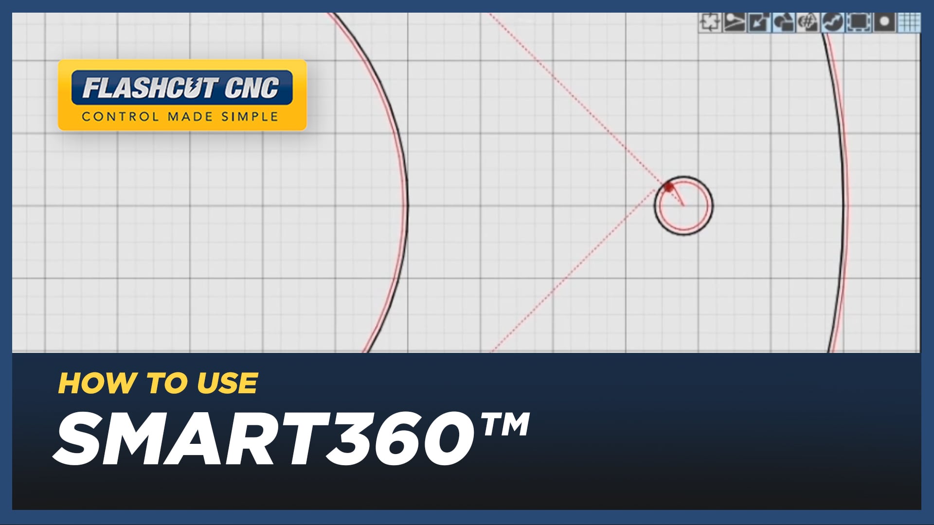 How To Use Smart360™ Hole Cutting - FlashCut CAD/CAM/CNC Software on Vimeo