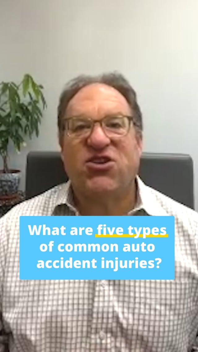 What Are Five Common Types of Auto Injuries?