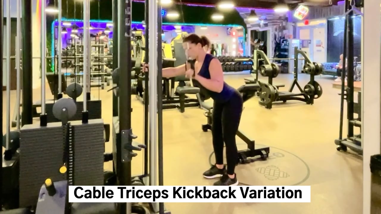 Cable Triceps Kickback Variation on Vimeo