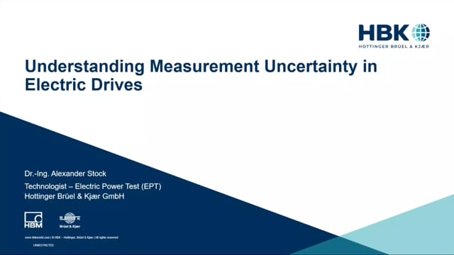 Understanding measurement uncertainty in electric drives