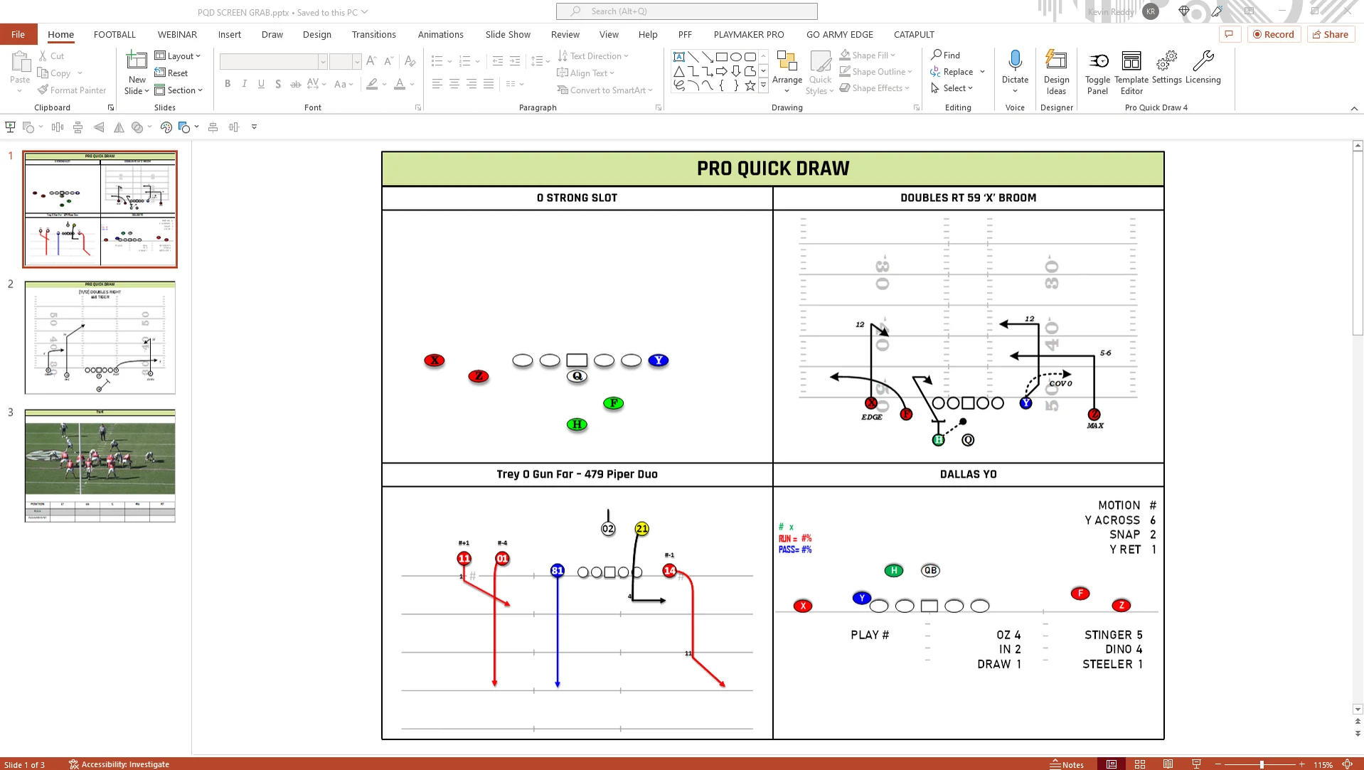 PlayMaker Pro Football Playbook Software