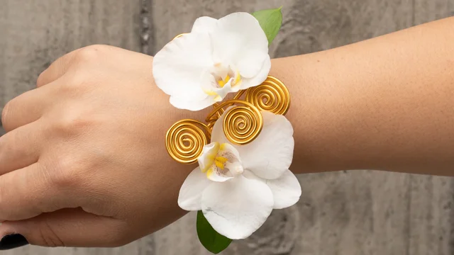 Floral cuff hot sale