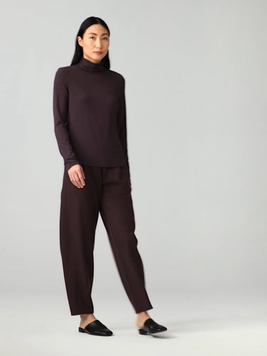 Fine Jersey Scrunch Neck Top | EILEEN FISHER Fine Jersey Scrunch Neck Top | EILEEN FISHER