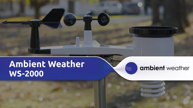 Ambient Weather WS-2000 Estación Meteorológica WiFi, monitoreo en tiempo  real por internet y alertas, plataforma web, registrador de datos con  tarjeta microSD – Tecnoindustry