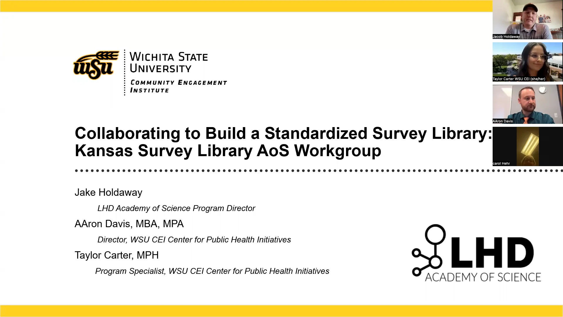 National Presentation Kansas AOS Group Collaborating to Build a