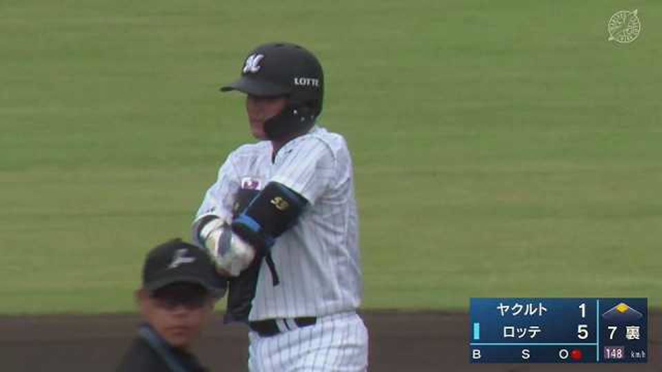 【ファーム】マリーンズ・江村直也 代打起用に応えるダメ押しのタイムリー2ベースヒット!! 2022年9月1日  千葉ロッテマリーンズ 対 東京ヤクルトスワローズ