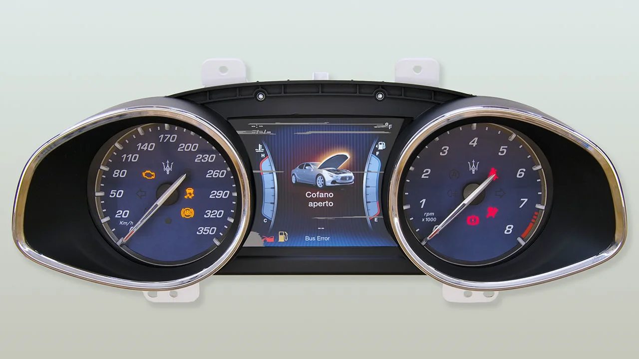 Display for Maserati Ghibli, Levante, Quattroporte speedometers