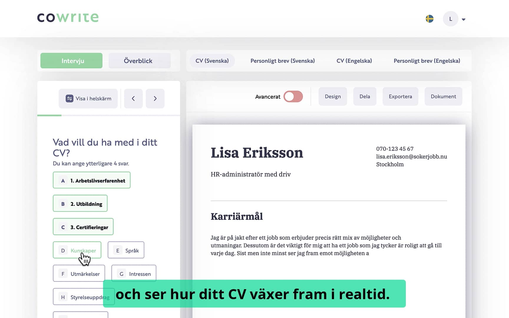 Cowrite – CV och personligt brev on Vimeo