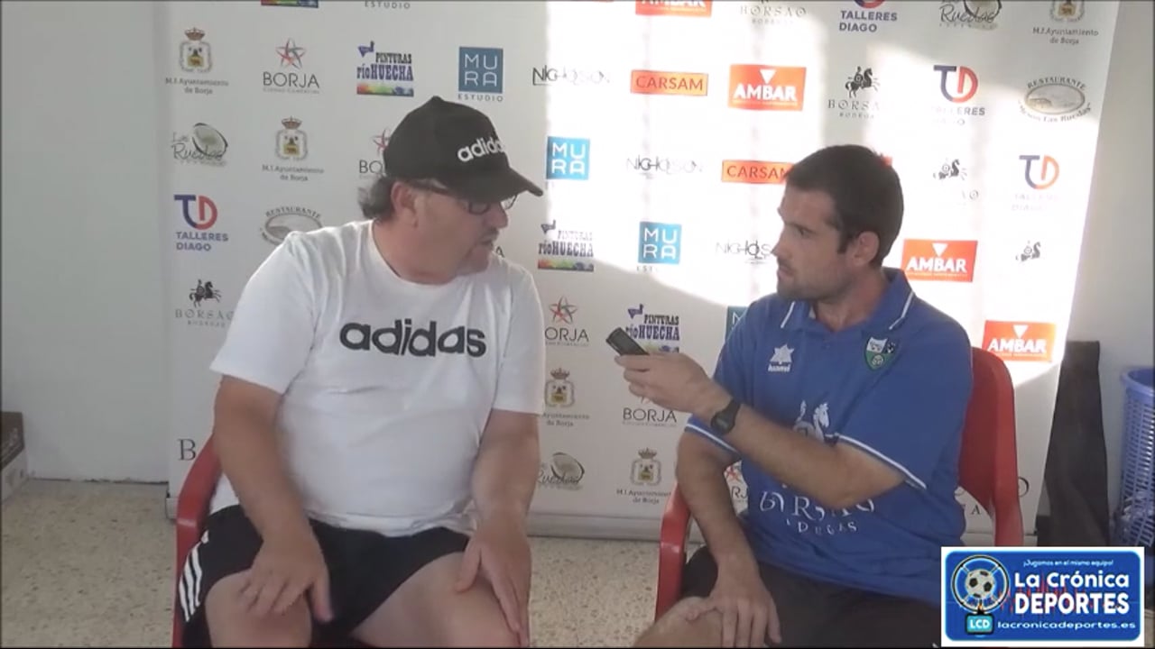 PRETEMPORADA EN PREFERENTE (Óscar Tiberio; Entrenador SD Borja) Fuente: YouTube Raúl Futbolero