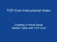Creating a Virtual Serial Splitter Cable with TCP-com