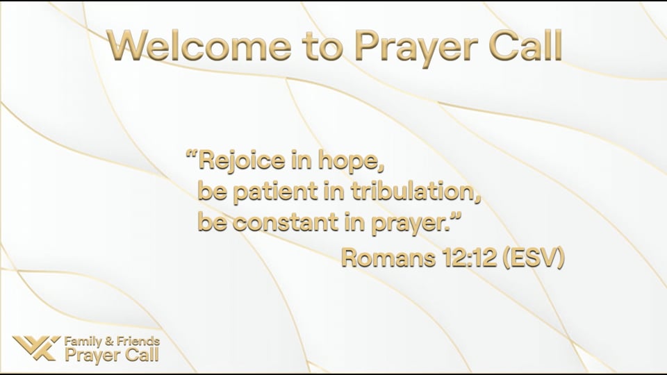 Prayer Call, August 31, 2022 - With Tim and Jessica Power and Lt. Gen Scott Dingle
