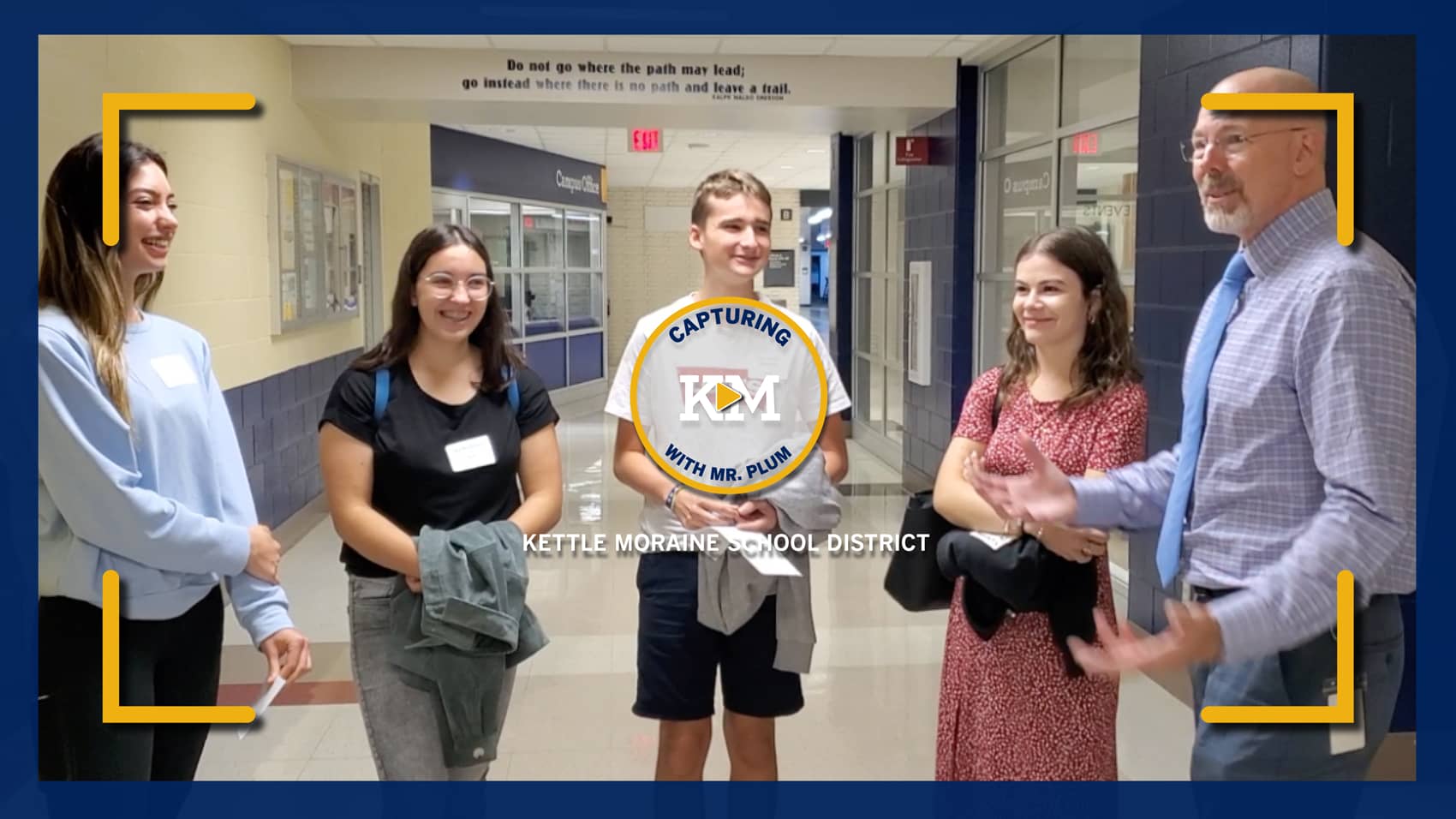 Kettle Moraine School District's Capturing KM - Start of Year, Sept. 1