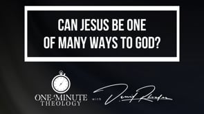 Can Jesus be one of many ways to God?