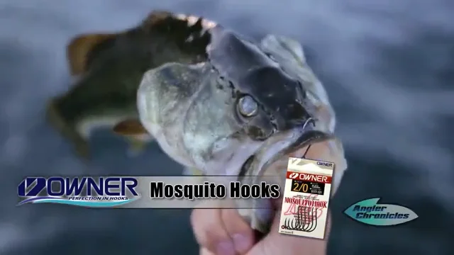  Owner American Mosquito Hook (7-Pack), 1/0, Black