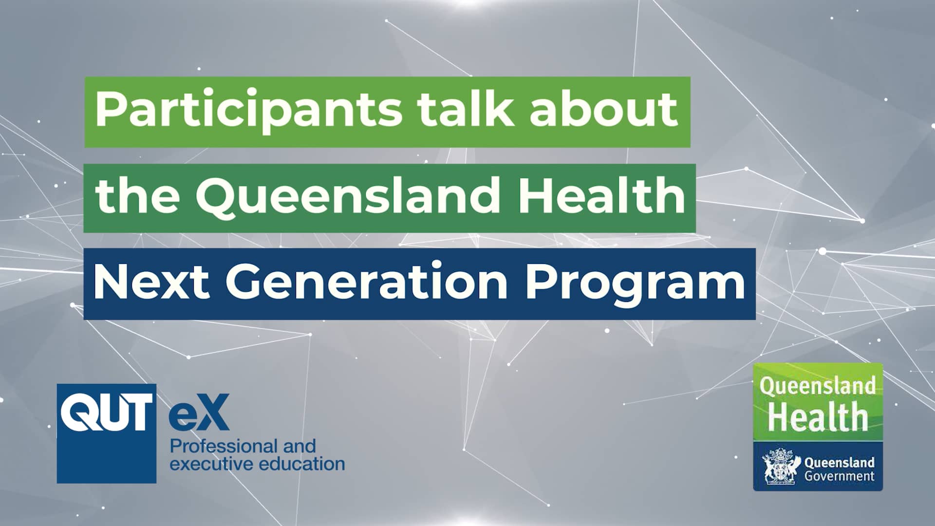 Participants talk about the Queensland Health Next Gen Program.mp4 on Vimeo