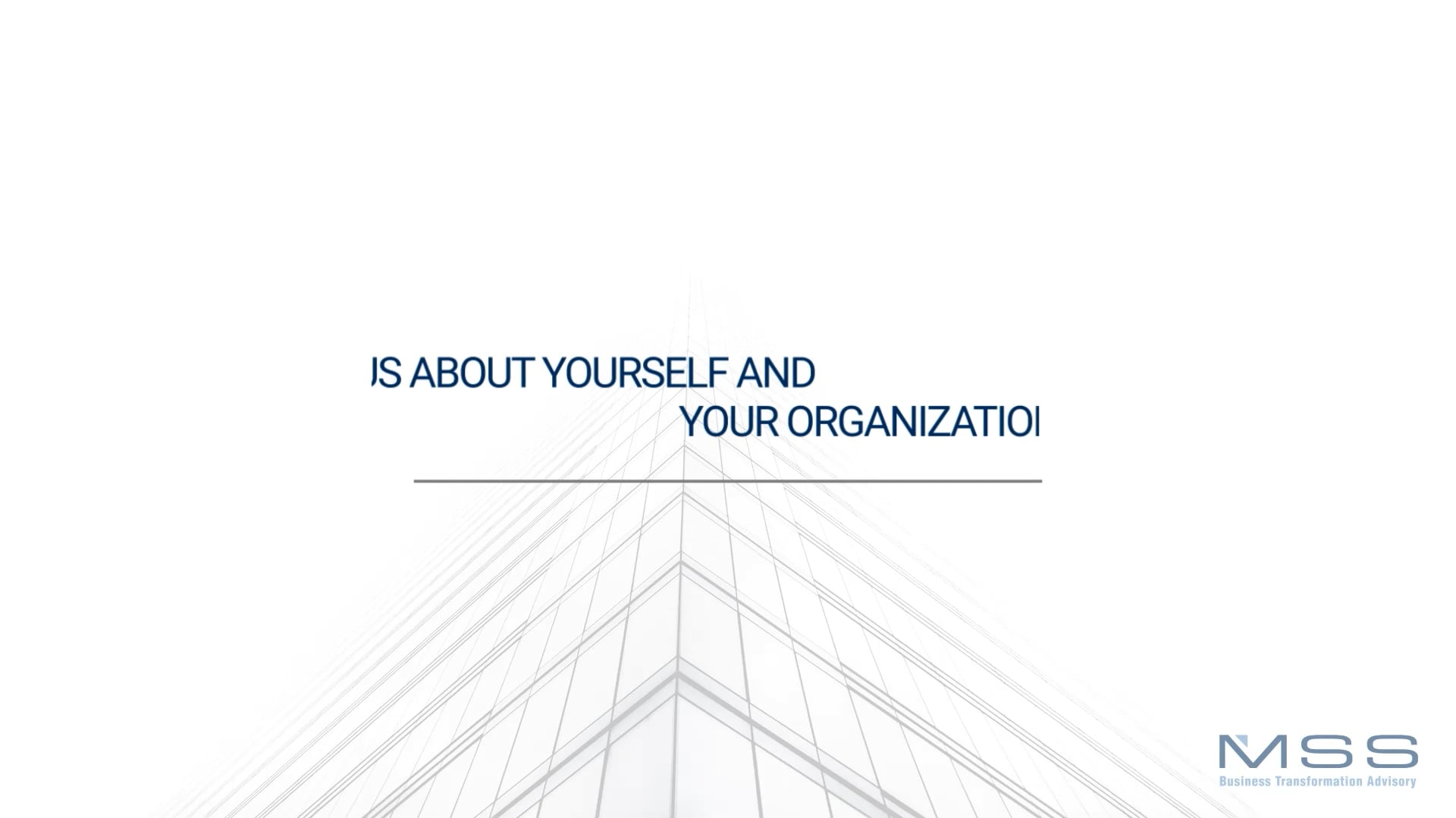 Tell us about yourself and your organization