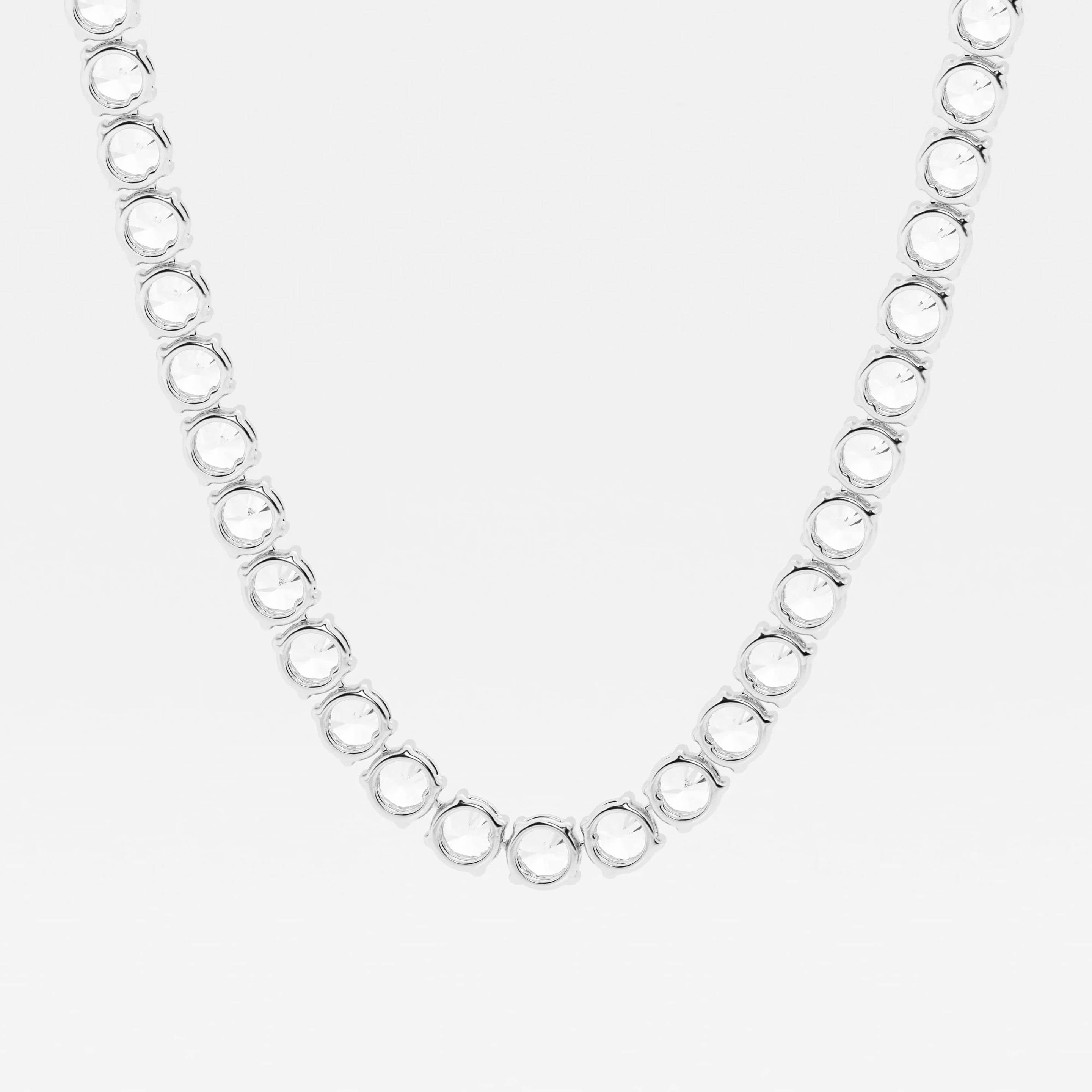 product video for 94 ctw Round Lab Grown Diamond Tennis Necklace