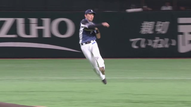 【4回裏】ライオンズ・源田壮亮 華麗に捌いてファインプレーをみせる!! 2022年9月2日 福岡ソフトバンクホークス 対 埼玉西武ライオンズ