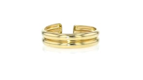 14kt Yellow Gold Double-Row Adjustable Toe Ring