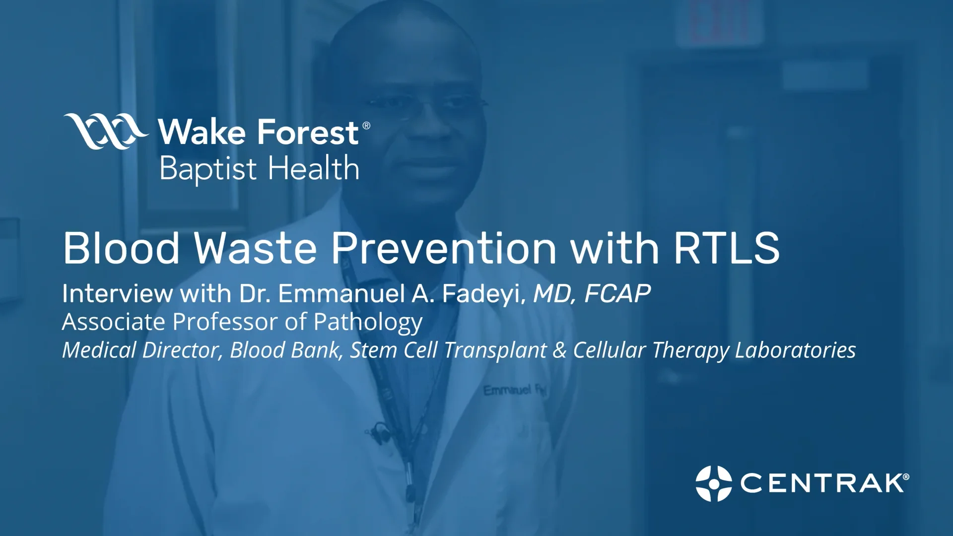 Blood Waste Prevention - Atrium Health Wake Forest Baptist