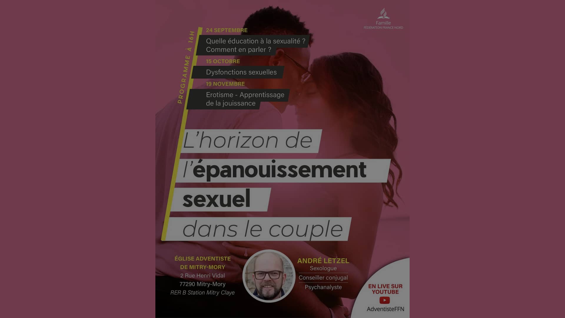 Promo Conférences « Lhorizon De Lépanouissement Sexuel Dans Le