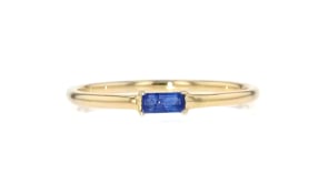 Sapphire-Accented Ring in 14kt Yellow Gold
