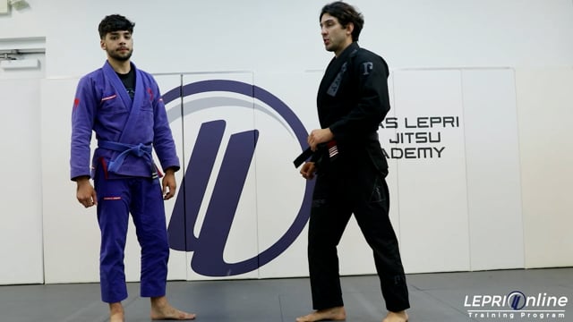 Guard Pull to X Guard Sweep Variation