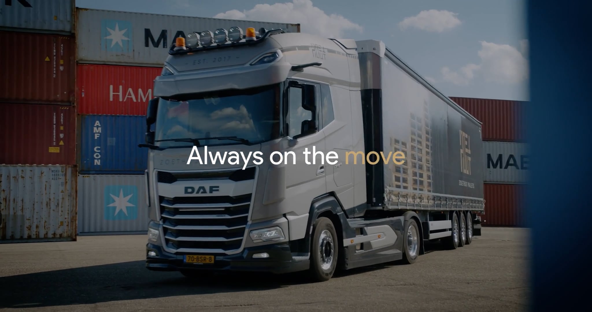 Zoethout - Nieuwe DAF vrachtwagen