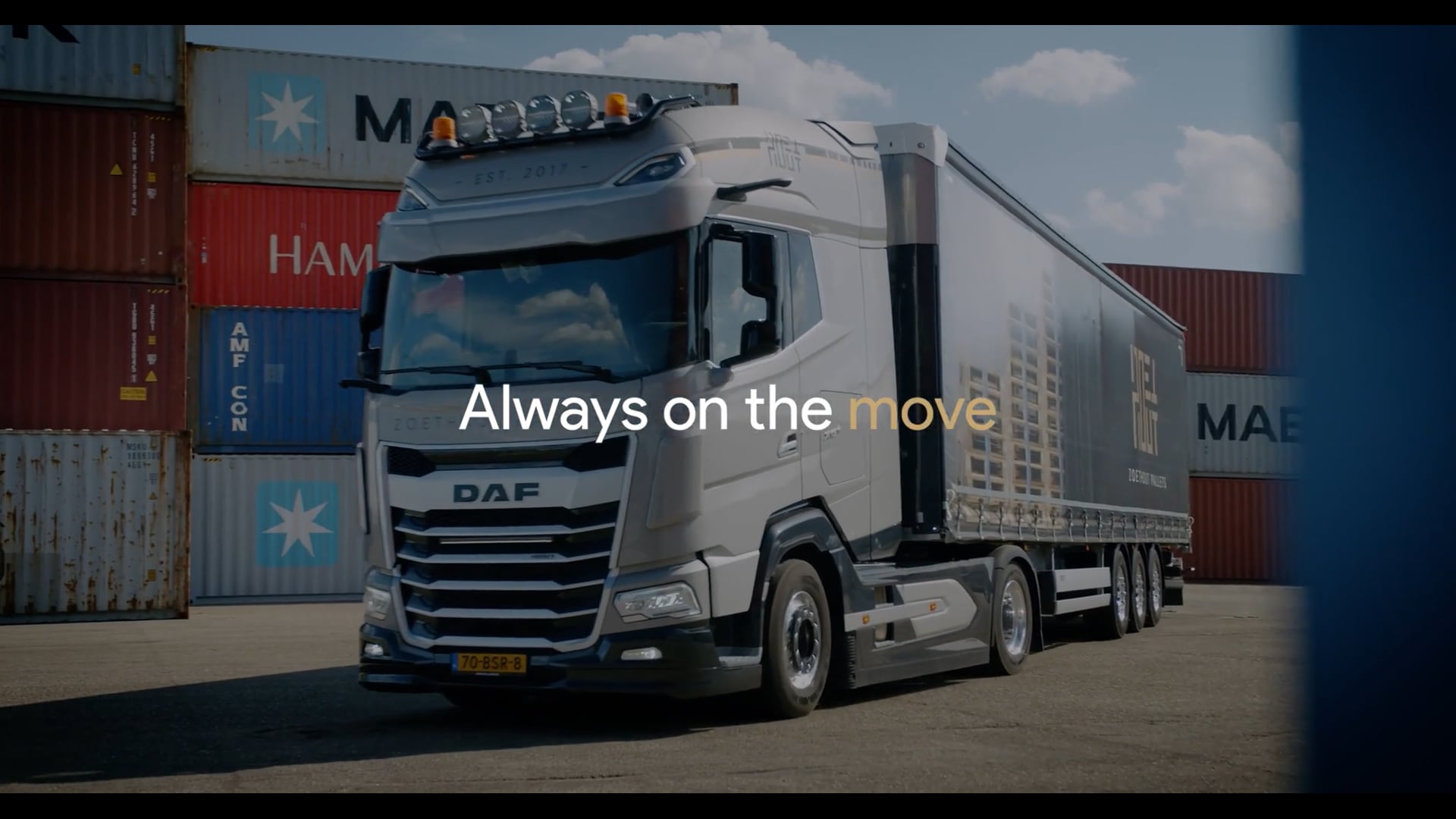 Zoethout - Nieuwe DAF vrachtwagen