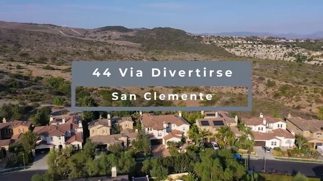 Video walkthrough — Divertirse San Clemente, Orange County, CA real estate video