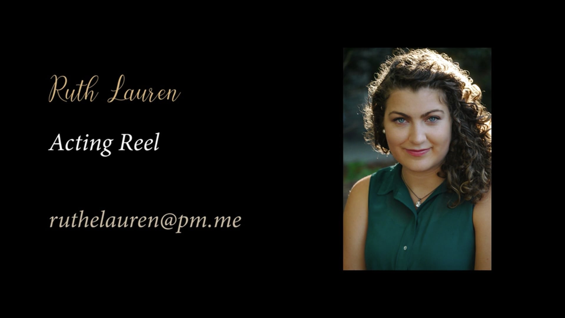 Acting reel