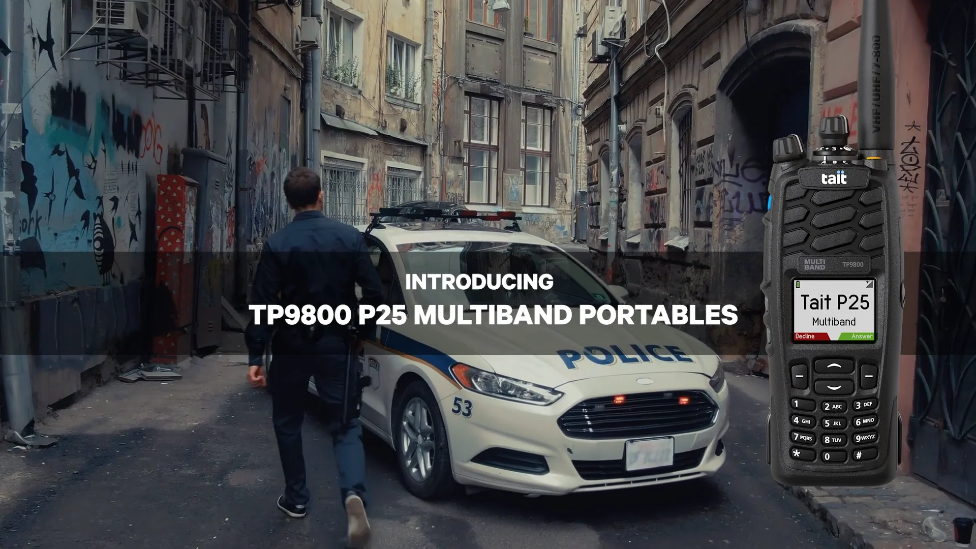 TP9800 - P25 Portable Multiband Radio | Tait Communications TP9800 - P25 Portable Multiband Radio | Tait Communications