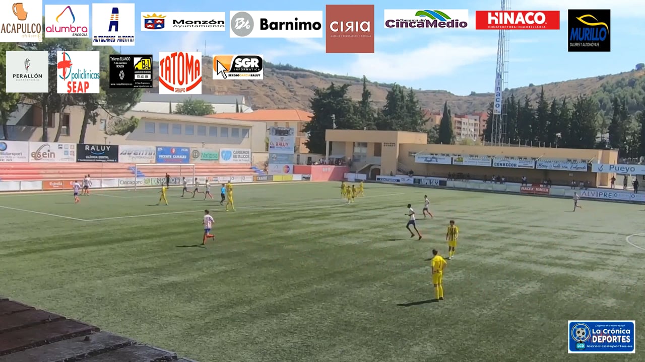 AT.MONZÓN FÚTBOL BASE-3-1-BALSAS PICARRAL   DIVISIÓN DE HONOR CADETE   1ª JORNADA - GOLES -